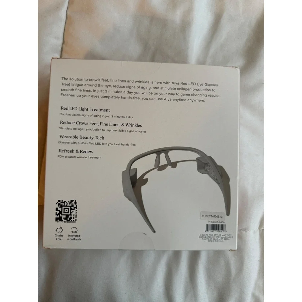 Vanity Planet Alya Red LED Grey New Anti-Aging Wrinkle‎ Tech Eye Glasses